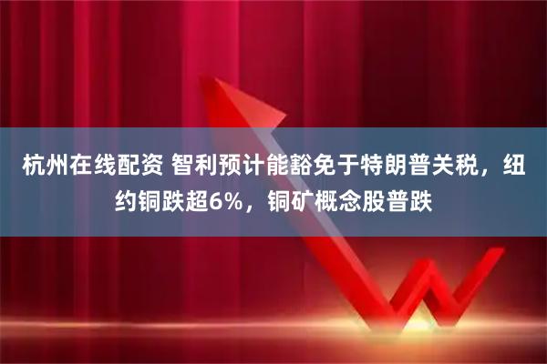 杭州在线配资 智利预计能豁免于特朗普关税，纽约铜跌超6%，铜矿概念股普跌